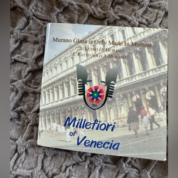 Fun Murano glass and 925 sterling silver cuff bracelet by Alan K - Picture 6 of 8